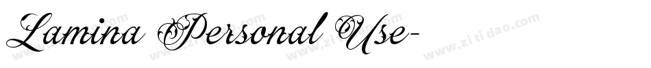 Lamina Personal Use字体转换